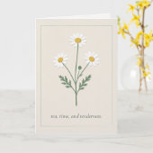 Chamomile Wishes - Soft Cream Karte (Gelbe Blume)