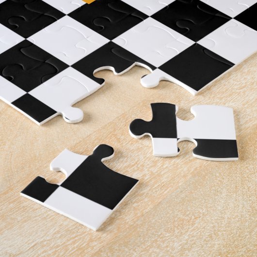 Chamomiles and Poppies Checkerboard Jigsaw Puzzle (Seite)