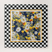Chamomiles and Poppies Checkerboard Jigsaw Puzzle (Vertikal)