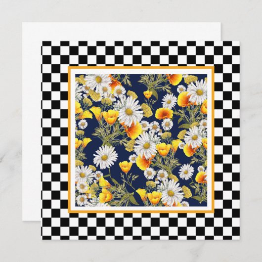 Chamomiles Poppies und Checkerboard (Vorne/Hinten)