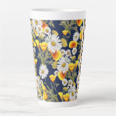 Chamomiles Poppies und Checkerboard Milchtasse (Vorderseite)