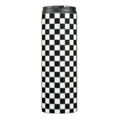 Chamomiles Poppies und Checkerboard Thermosbecher (Rückseite)