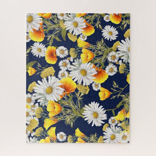 Chamomiles und Poppies Puzzle (Vertikal)