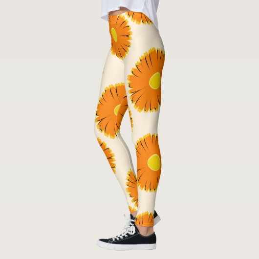 Chamomiles: Vintages Muster. Leggings (Links)