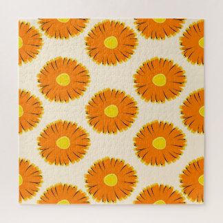 Chamomiles: Vintages Muster. Puzzle