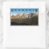 Chamonix - Aiguille de Chamonix Rechteckiger Aufkleber (Tasche)