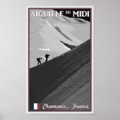 Chamonix - Aiguille du Midi Arete Poster (Vorne)