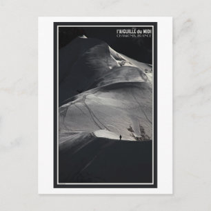 Chamonix - Aiguille du Midi Arete Solo Postkarte