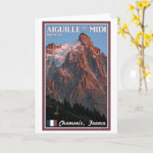 Chamonix - Aiguille DU Midi Karte (Gelbe Blume)