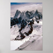 Chamonix Aiguille du Midi Mont Blanc Massif Frankr Poster (Vorne)