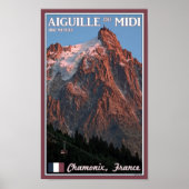 Chamonix - Aiguille du Midi Poster (Vorne)