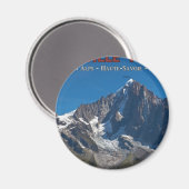 Chamonix - Aiguille Verte Magnet (Vorderseite/Rückseite)
