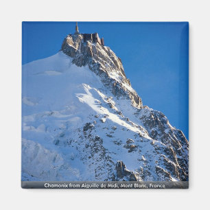 Chamonix aus Aiguille de Midi, Mont Blanc, Frankre Magnet