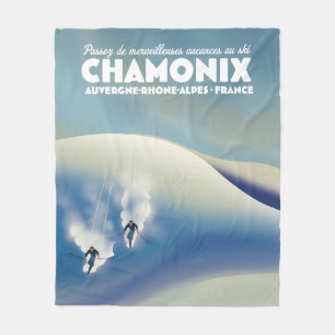 Chamonix - Auvergne-Rhône-Alpes Frankreich Skipos Fleecedecke