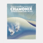 Chamonix - Auvergne-Rhône-Alpes Frankreich Skipost Fleecedecke (Vorderseite)
