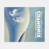 Chamonix - Auvergne-Rhône-Alpes Frankreich Skipost Fleecedecke (Vorderseite (Horizontal))