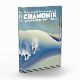 Chamonix - Auvergne-Rhône-Alpes Frankreich Skipost Fotoblock