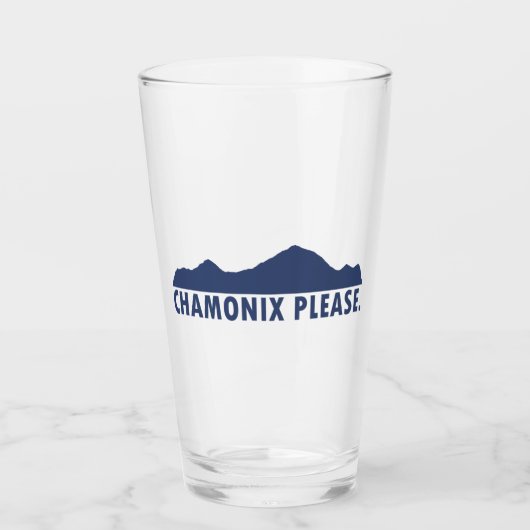 Chamonix, bitte glas (Vorderseite)