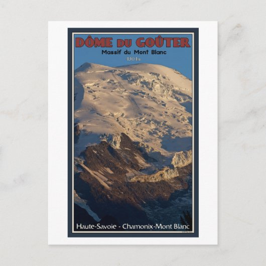 Chamonix - Dome du Gouter Postkarte (Vorderseite)