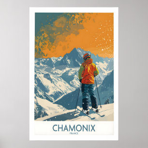 Chamonix Druck Frankreich 1 Poster