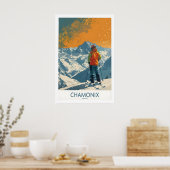 Chamonix Druck Frankreich 1 Poster (Küche)