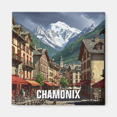 Chamonix France Mont Blanc Magnet (Vorne)