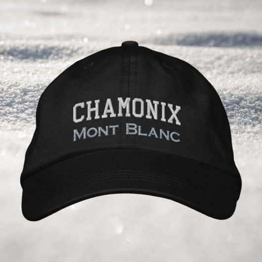 Chamonix France Mont Blanc Winterurlaub Bestickte Baseballkappe