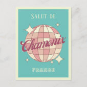 Chamonix France Retro Vintag Postcard Postkarte (Vorderseite)