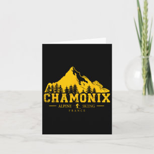 Chamonix France Ski Resort Alpin Skifahren Karte