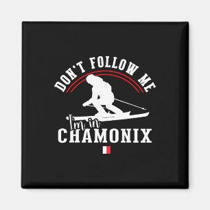 Chamonix France Ski Resort Französische Alpen Skif Magnet