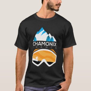 Chamonix France Ski Snowboard Bekleidung T-Shirt