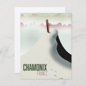 Chamonix France-Skiposter (Vorne/Hinten)