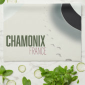 Chamonix France-Skiposter Geschirrtuch (Gefaltet)