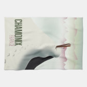 Chamonix France-Skiposter Geschirrtuch (Horizontal)