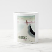 Chamonix France-Skiposter Jumbo-Tasse (Vorderseite)