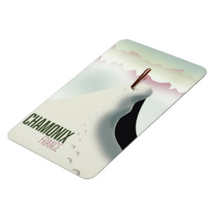 Chamonix France-Skiposter Magnet