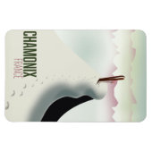 Chamonix France-Skiposter Magnet (Horizontal)