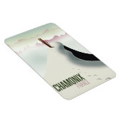 Chamonix France-Skiposter Magnet (Rechte Seite)
