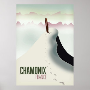 Chamonix France - Skireise Poster