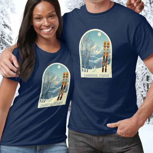 Chamonix France - Skitourenbekleidung T-Shirt