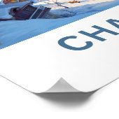 Chamonix France Travel Print Poster (Ecke)