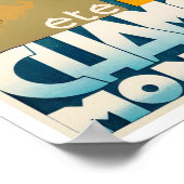 Chamonix France Vintage Poster (Ecke)