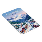 Chamonix Frankreich Magnet (Rechte Seite)