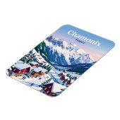 Chamonix Frankreich Magnet (Linke Seite)