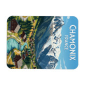 Chamonix Frankreich Magnet (Horizontal)