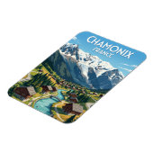 Chamonix Frankreich Magnet (Linke Seite)