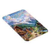Chamonix Frankreich Magnet (Rechte Seite)
