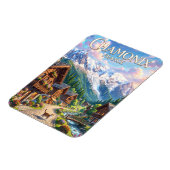 Chamonix Frankreich Magnet (Linke Seite)