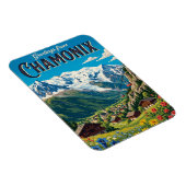 Chamonix Frankreich Magnet (Rechte Seite)