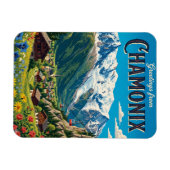 Chamonix Frankreich Magnet (Horizontal)